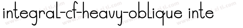 integral-cf-heavy-oblique integral-字体转换